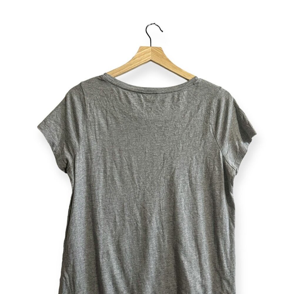 Boden T-shirt  Shift Short Dress, Gray & Navy,  wh766 - Picture 5 of 13